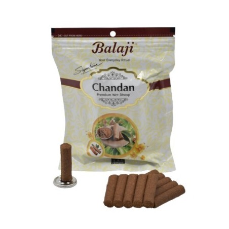 Dhoop Chandan Balaji Signature Premium Incense - Envelope with 20 dhoop incense sticks