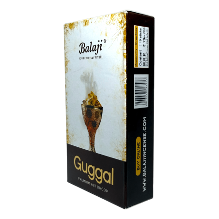 Premium Incense Dhoop Guggal Balaji Premium Wet Dhoop - Box with 10 dhoop incense sticks