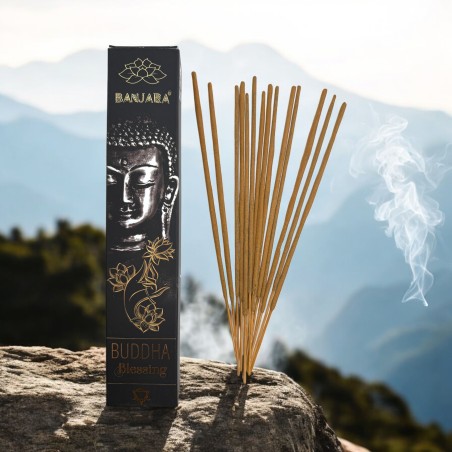 Incienso Buddha Bendición BANJARA - 1 Cajetilla de 15gr Incienso Masala Flor de Loto