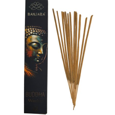 Incenso Buda Sabedoria BANJARA - 1 Pacote de 15gr Incenso de Sândalo Masala