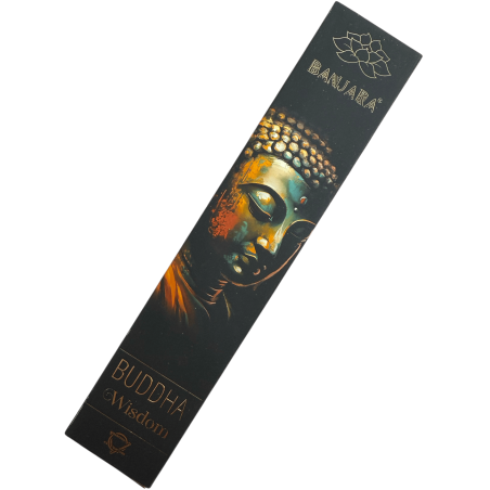 Incienso Buddha Sabiduría BANJARA - 1 Cajetilla de 15gr Incienso Sándalo Masala