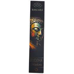Buddha Räucherstäbchen Weisheit BANJARA - 1 Packung 15gr Sandelholz Räucherstäbchen Masala