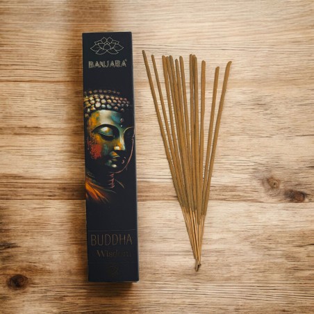 Incenso Buda Sabedoria BANJARA - 1 Pacote de 15gr Incenso de Sândalo Masala