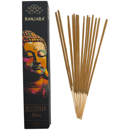 Buddha Incense Bliss BANJARA - 1 Pack of 15gr Pink Incense and Jasmine Masala