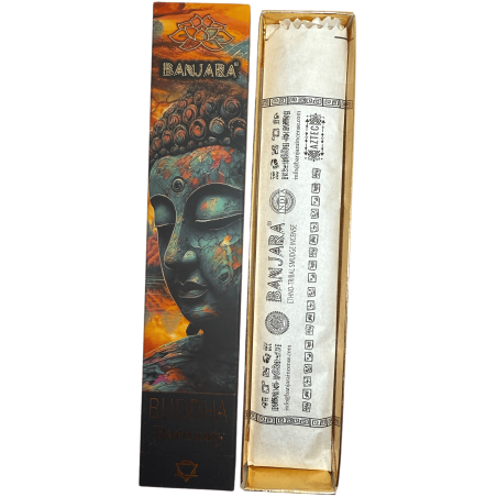 Encens Bouddha Harmony BANJARA - 1 Paquet de 15gr Encens Cèdre et Encens Masala