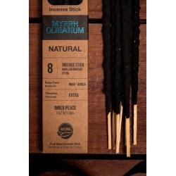 Natural Myrrh and Frankincense Holy Mother Peace Interior - Sahumerio 8 thick sticks Organic
