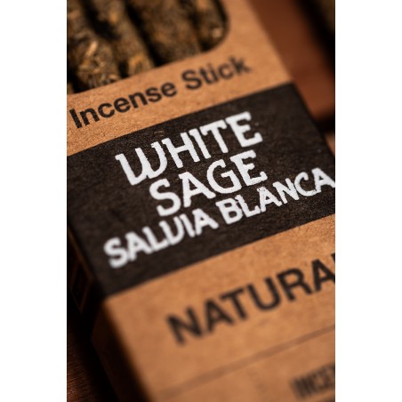 Incienso Salvia Blanca Natural Sagrada Mare Connexió - Sahumeri 8 varetes gruixutes Ecològic