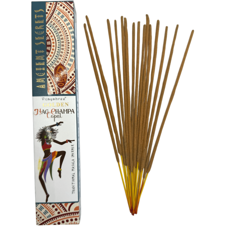 Incenso Golden Copal e Nag Champa Golden Ancient Secrets Vijayshree - pacote de 15gr.