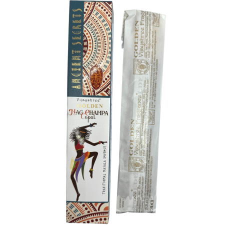 Incienso Copal Dorado y Nag Champa Golden Ancient Secrets Vijayshree - Cajetilla de 15gr.