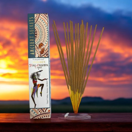 Incienso Copal Dorado y Nag Champa Golden Ancient Secrets Vijayshree - Cajetilla de 15gr.