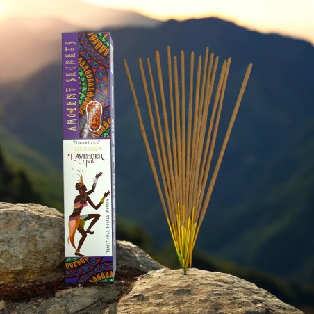 Golden Copal und Lavendel Weihrauch Golden Ancient Secrets Vijayshree - 15gr Packung.