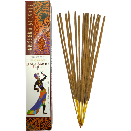 Encens Copal Doré et Palo Santo Or Ancient Secrets Vijayshree - Sachet de 15gr.