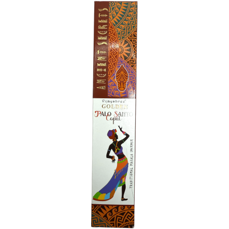 Incienso Copal Dorado y Palo Santo Golden Ancient Secrets Vijayshree - Cajetilla de 15gr.
