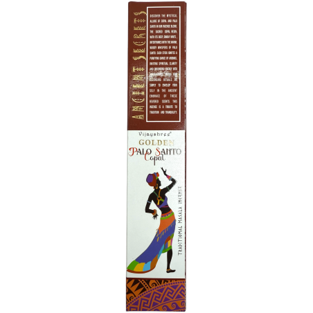 Golden Copal och Palo Santo Golden Ancient Secrets Vijayshree rökelse - 15gr pack.