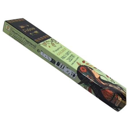 Encens Palo Santo et Jasmin Golden Fusion Vijayshree - Sachet de 15gr.