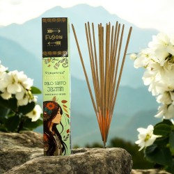 Incenso Palo Santo e Jasmim Golden Fusion Vijayshree - pacote de 15gr.