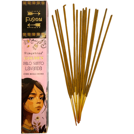 Palo Santo i Lawenda Kadzidło Golden Fusion Vijayshree - opakowanie 15gr.