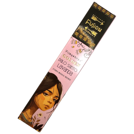 Incenso Palo Santo e Lavanda Golden Fusion Vijayshree - Confezione da 15gr.