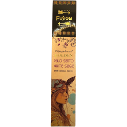 Palo Santo rökelse och vit salvia Golden Fusion Vijayshree - 15gr pack.