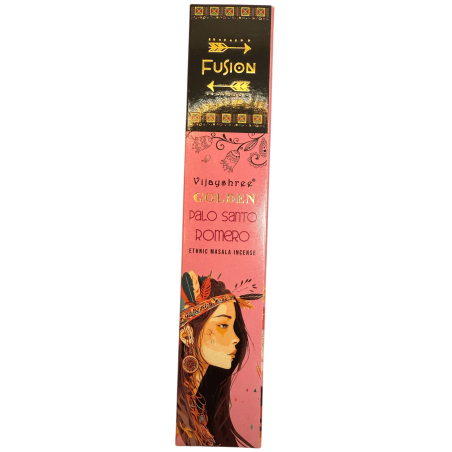 Encens Palo Santo et Romarin Golden Fusion Vijayshree - Sachet de 15gr.