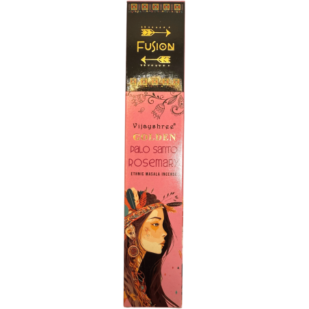 Incienso Palo Santo y Romero Golden Fusión Vijayshree - Cajetilla de 15gr.