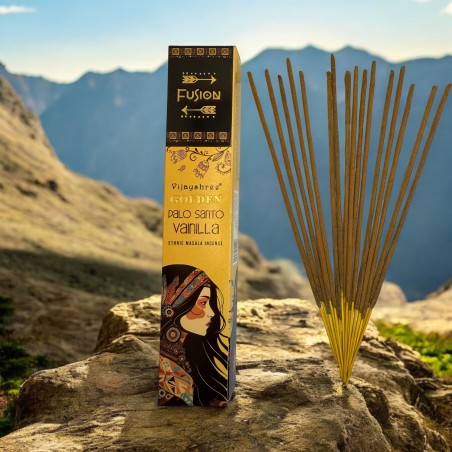 Incenso Palo Santo e Golden Fusion Vanilla Vijayshree - Confezione da 15gr.