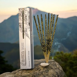 オーガニックホワイトセージインセンス至福の植物TULASI Natural Artisan - クレンジングセージ - 8本のオーガニックお香スティック