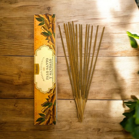 Palo Santo och sandelträ rökelse exklusiv Malasa TULASI - 1 förpackning med 15gr.