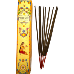 Incenso Âmbar Almíscar SREE VANI Golden India - 1 pacote de 15gr.