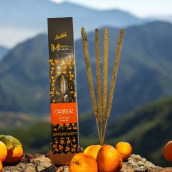 Orange Incense Opportunity Manifest SREE VANI - Natural Organic Artisan Incense - 4 thick bars Extra quality