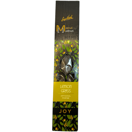 Incienso Lemongrass Alegría Manifest SREE VANI - Incienso Natural Orgànic Artesanal - 4 barretes gruixutes qualitat Extra