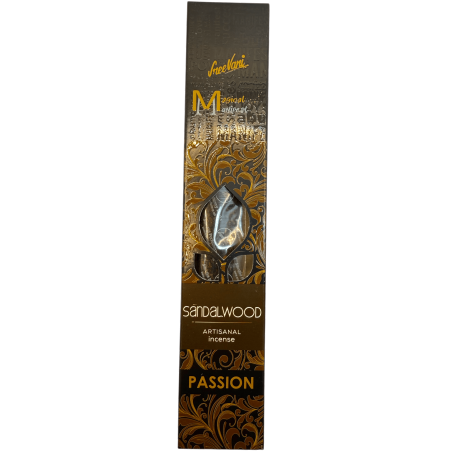 Incenso al Legno di Sandalo Passion Manifest SREE VANI - Incenso Artigianale Biologico Naturale - 4 bastoncini spessi qualità ex