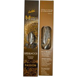 Incenso al Legno di Sandalo Passion Manifest SREE VANI - Incenso Artigianale Biologico Naturale - 4 bastoncini spessi qualità ex