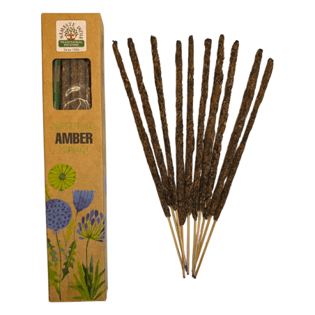 Incenso Naturale Ambra Namaste India Masala Naturale - 1 confezione di incenso biologico 30gr.