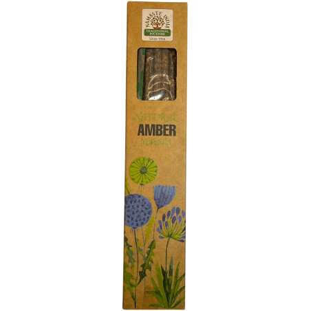 Natürlicher Weihrauch Amber Namaste India Natural Masala - 1 Packung Bio Weihrauch 30gr.