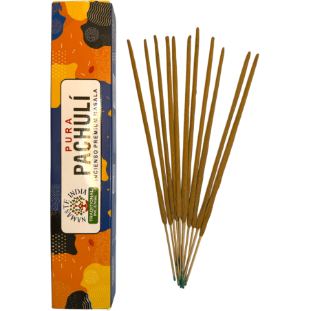 Incienso Puro Pachulí Namaste India Premium Masala - Cajetilla de 15gr.