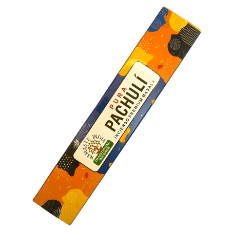 Incienso Puro Pachulí Namaste India Premium Masala - Cajetilla de 15gr.