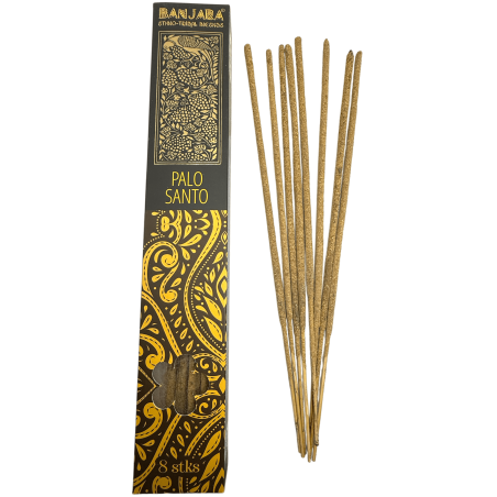 Palo Santo Räucherstäbchen BANJARA Extra Long Ethnic Tribal - 8 natürliche Masala Räucherstäbchen