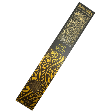 Encens Palo Santo BANJARA Extra Long Ethnique Tribal - 8 bâtonnets d’encens masala naturels