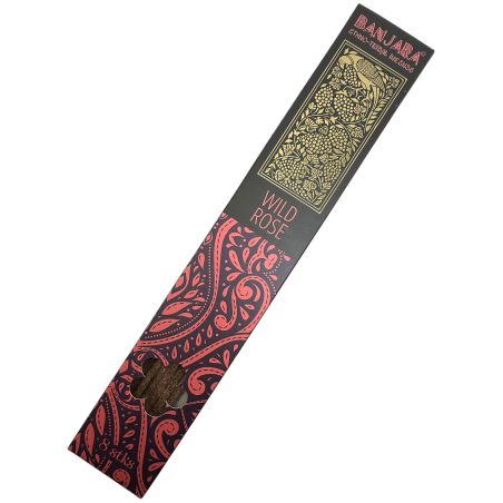 Wildrose Räucherstäbchen BANJARA extra lang Ethnic Tribal - 8 natürliche Masala Räucherstäbchen