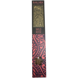 Incenso Wild Rose BANJARA Extra Longo Étnico Tribal - 8 incensos naturais de masala