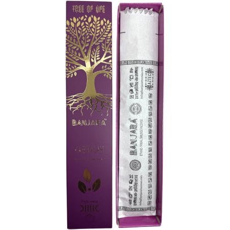 Kabbalah Tree Rökelse BANJARA Tree of Life Botanical - 15gr. låda med Masala rökelse