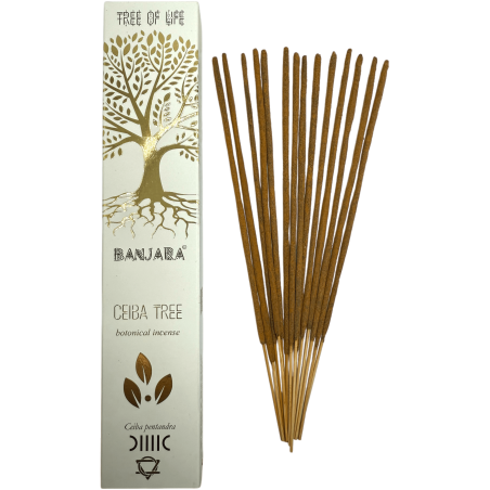 Incenso all'Albero di Ceiba BANJARA Albero della Vita Botanico - Scatola da 15gr. di Incenso Masala