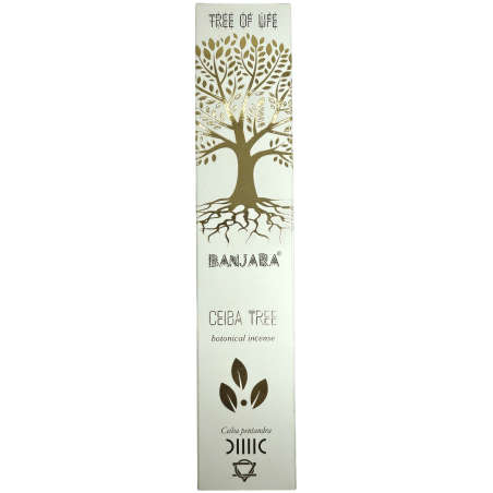 Incienso Árbol Ceiba BANJARA Árbol de la Vida - Tree of Life Botanical - Cajita de 15gr. de Incienso Masala