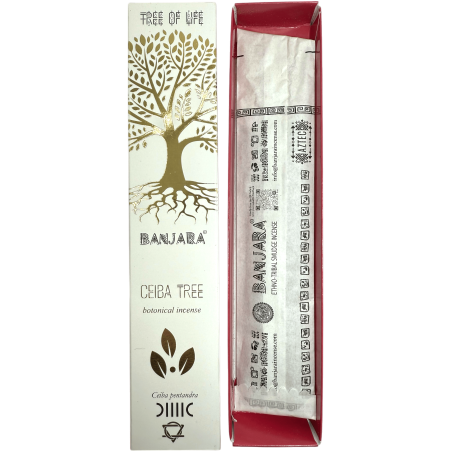Ceiba Baum Räucherstäbchen BANJARA Baum des Lebens Botanisch - 15gr. Schachtel Masala Räucherstäbchen