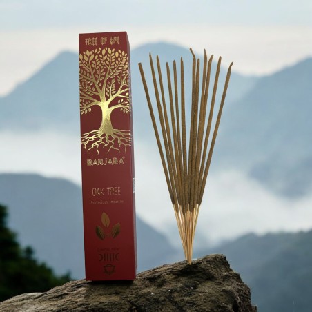 Encens Chêne Chêne Arbre BANJARA Arbre de Vie Botanique - Boîte de 15gr. d’Encens Masala