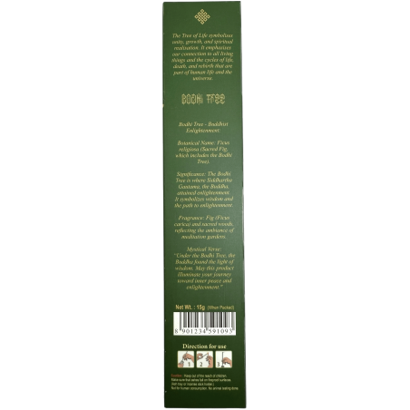 Bodhi Baum Räucherstäbchen BANJARA Baum des Lebens Botanisch - 15gr. Schachtel Masala Räucherstäbchen
