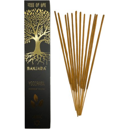 Incienso Árbol Yggdrasil BANJARA Árbol de la Vida - Tree of Life Botanical - Cajita de 15gr. de Incienso Masala
