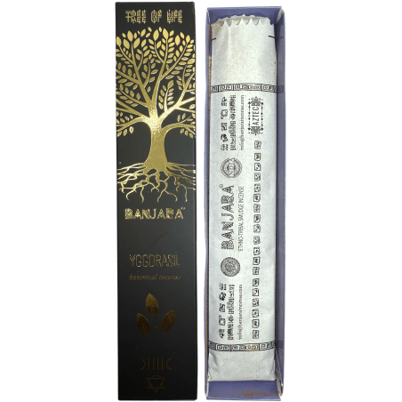 Incienso Árbol Yggdrasil BANJARA Árbol de la Vida - Tree of Life Botanical - Cajita de 15gr. de Incienso Masala