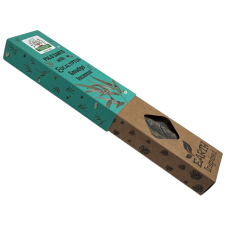 Inciens Natural de Pal Sant i Eucaliptus NAMASTE INDIA Earth Inspired - Caixeta de 25gr d'Inciens Orgànic